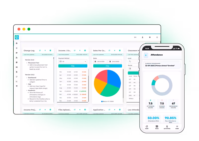 KMPUS educational management platform interface